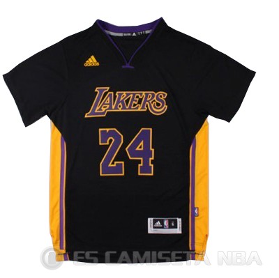 Camiseta Bryant #24 Los Angeles Lakers Manga Corta Negro - Haga un click en la imagen para cerrar